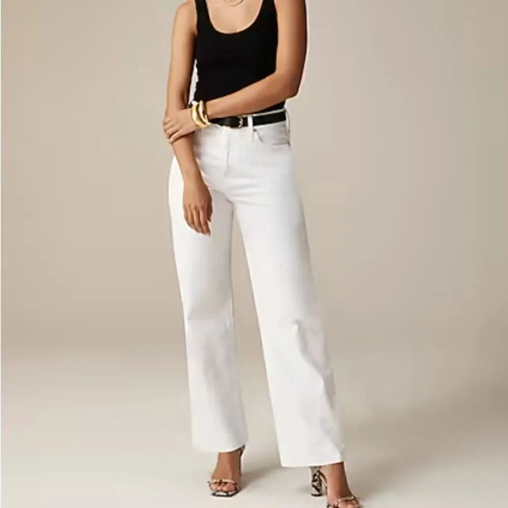J. Crew BP461 Slim wide-leg jean in white wash NWT